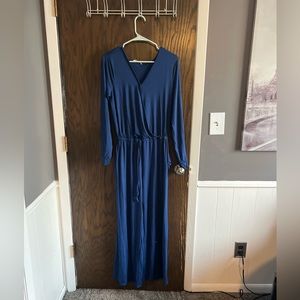 Blue jumpsuit